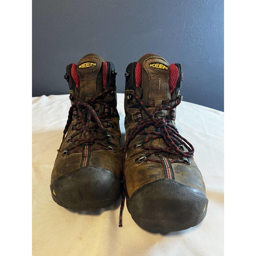 Keen Pittsburgh Men 13 D Steel Toe EH Waterproof Brown WORK HIKING Boot 1007024
